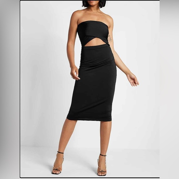Express Black Backless Dress - Picture 5 of 16